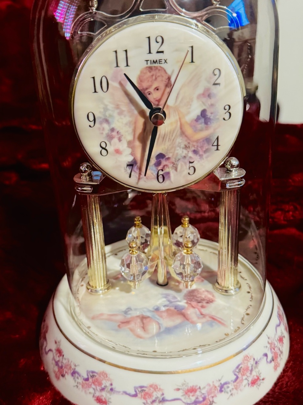 Timex Angel Mantel Clock With Chimes
